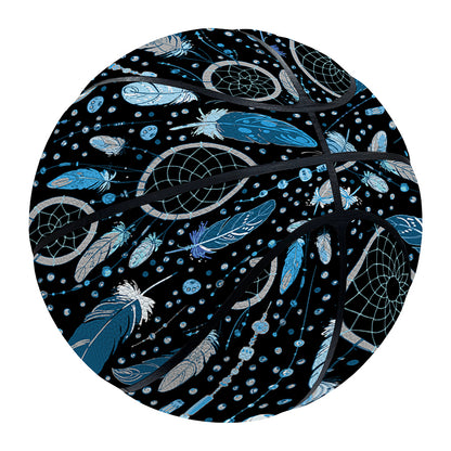 Blue Native Dream Catcher Pattern Print Basketball