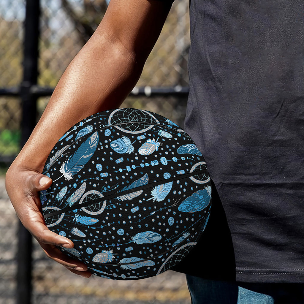 Blue Native Dream Catcher Pattern Print Basketball