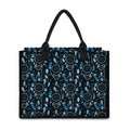 Blue Native Dream Catcher Pattern Print Canvas Tote Bag