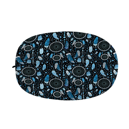 Blue Native Dream Catcher Pattern Print Car Side Mirror Covers