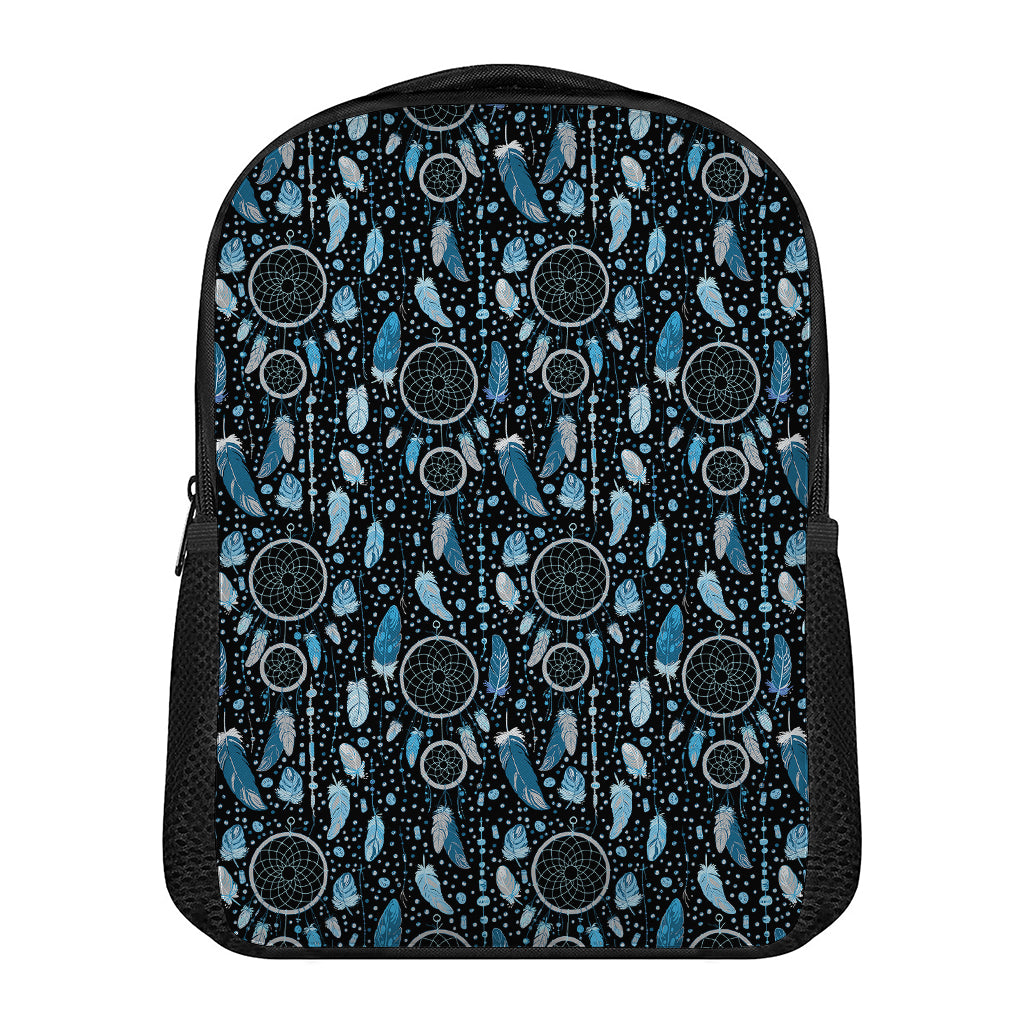Blue Native Dream Catcher Pattern Print Casual Backpack