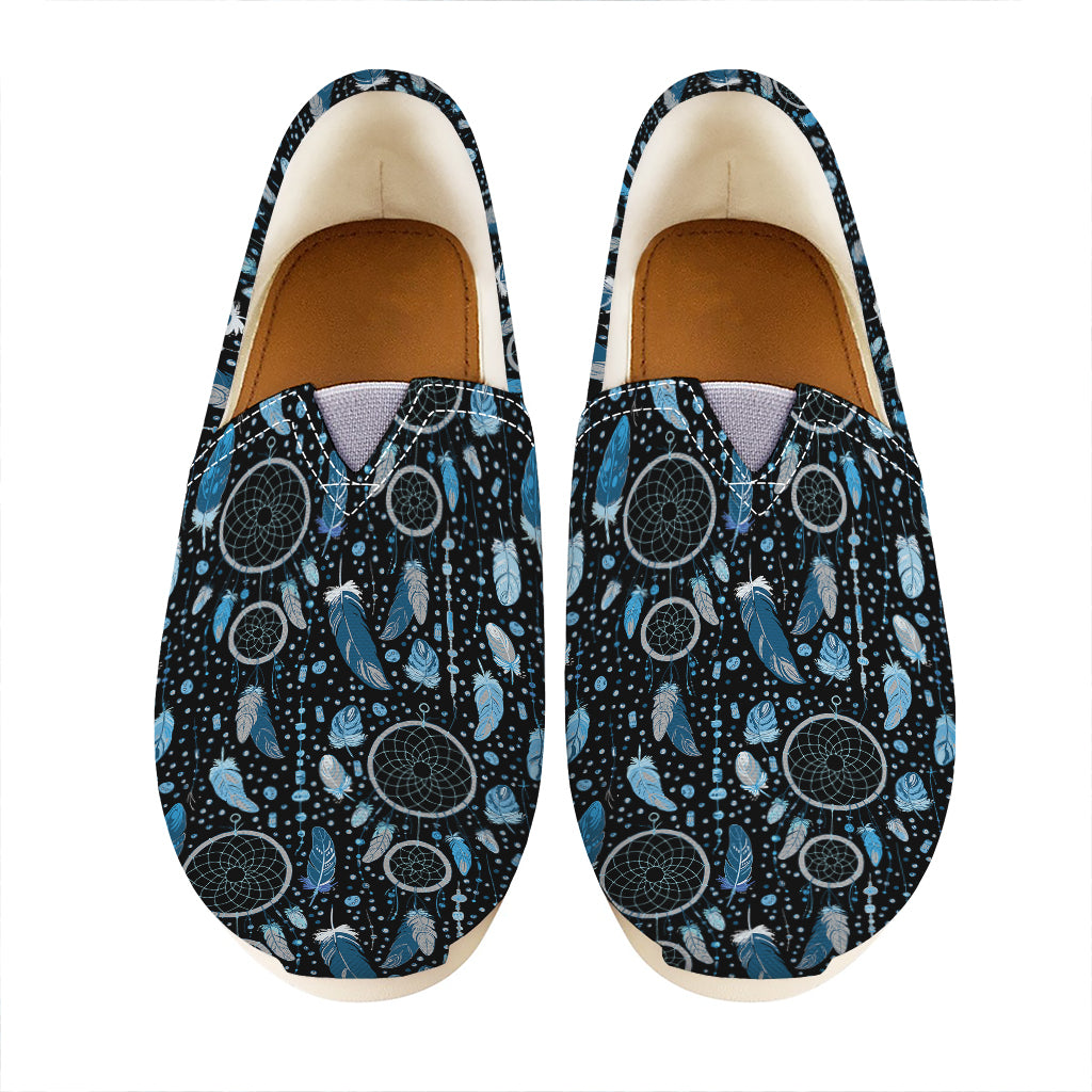 Blue Native Dream Catcher Pattern Print Casual Shoes