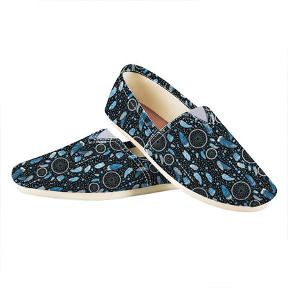 Blue Native Dream Catcher Pattern Print Casual Shoes