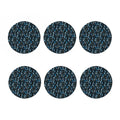 Blue Native Dream Catcher Pattern Print Coaster Set