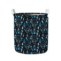 Blue Native Dream Catcher Pattern Print Collapsible Laundry Basket