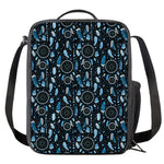 Blue Native Dream Catcher Pattern Print Crossbody Lunch Bag