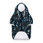 Blue Native Dream Catcher Pattern Print Dog Zip Up Hoodie