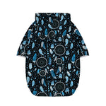 Blue Native Dream Catcher Pattern Print Dog Zip Up Hoodie