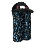 Blue Native Dream Catcher Pattern Print Double Neoprene Wine Tote