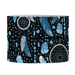 Blue Native Dream Catcher Pattern Print Drum Lamp Shade
