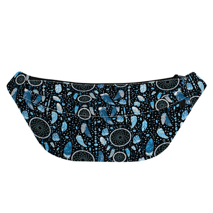 Blue Native Dream Catcher Pattern Print Fanny Pack