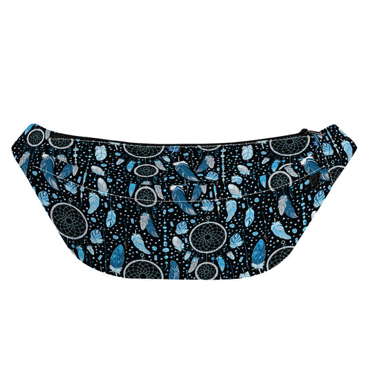 Blue Native Dream Catcher Pattern Print Fanny Pack