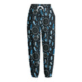 Blue Native Dream Catcher Pattern Print Fleece Lined Knit Pants