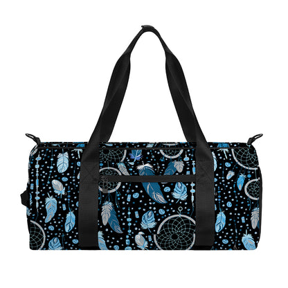 Blue Native Dream Catcher Pattern Print Gym Bag