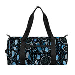 Blue Native Dream Catcher Pattern Print Gym Bag