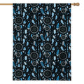 Blue Native Dream Catcher Pattern Print House Flag