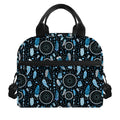 Blue Native Dream Catcher Pattern Print Insulated Lunch Bag