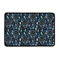 Blue Native Dream Catcher Pattern Print Kitchen Mat