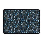 Blue Native Dream Catcher Pattern Print Kitchen Mat