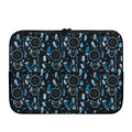Blue Native Dream Catcher Pattern Print Laptop Sleeve