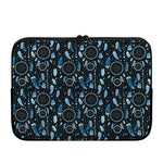 Blue Native Dream Catcher Pattern Print Laptop Sleeve