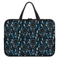 Blue Native Dream Catcher Pattern Print Laptop Sleeve With Handle