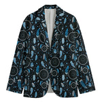 Blue Native Dream Catcher Pattern Print Men's Blazer