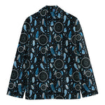 Blue Native Dream Catcher Pattern Print Men's Blazer