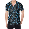 Blue Native Dream Catcher Pattern Print Men's Shirt