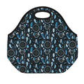 Blue Native Dream Catcher Pattern Print Neoprene Lunch Bag
