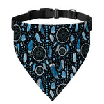 Blue Native Dream Catcher Pattern Print Over The Collar Dog Bandana