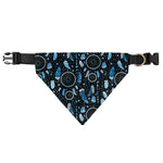 Blue Native Dream Catcher Pattern Print Over The Collar Dog Bandana