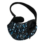 Blue Native Dream Catcher Pattern Print Pet Sling Carrier
