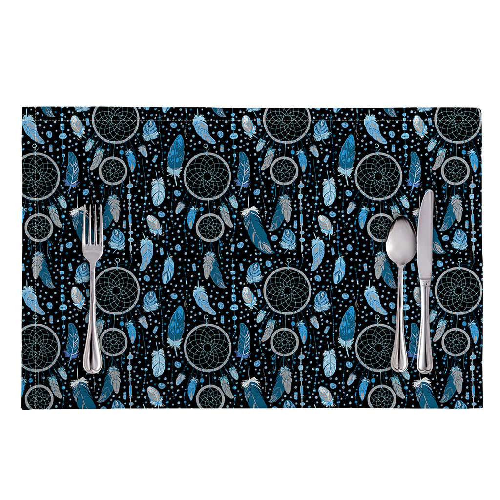 Blue Native Dream Catcher Pattern Print Placemat