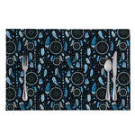 Blue Native Dream Catcher Pattern Print Placemat