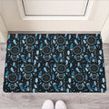 Blue Native Dream Catcher Pattern Print Rubber Doormat