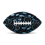 Blue Native Dream Catcher Pattern Print Rugby Ball