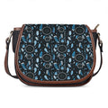 Blue Native Dream Catcher Pattern Print Saddle Bag