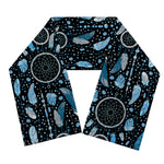 Blue Native Dream Catcher Pattern Print Scarf
