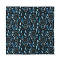Blue Native Dream Catcher Pattern Print Silk Bandana