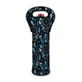 Blue Native Dream Catcher Pattern Print Single Neoprene Wine Tote