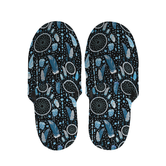 Blue Native Dream Catcher Pattern Print Slippers