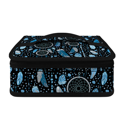 Blue Native Dream Catcher Pattern Print Small Lunch Bag