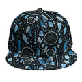 Blue Native Dream Catcher Pattern Print Snapback Cap