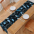 Blue Native Dream Catcher Pattern Print Table Runner