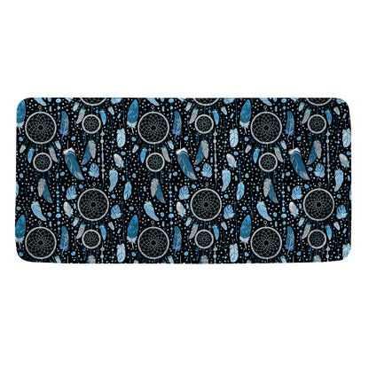 Blue Native Dream Catcher Pattern Print Towel