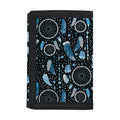 Blue Native Dream Catcher Pattern Print Trifold Wallet