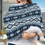 Blue Native Navajo Print Baby Seat Cover