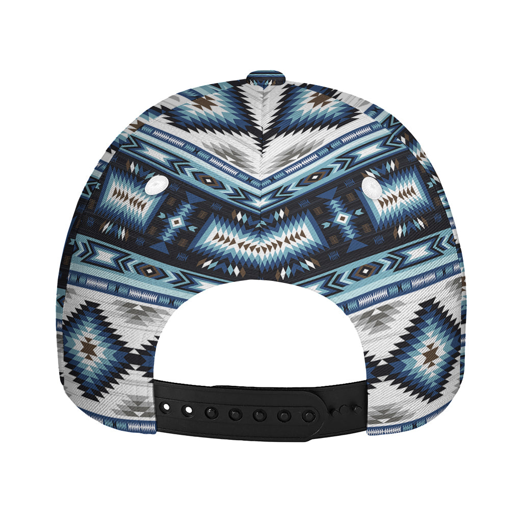 Blue Native Navajo Print Baseball Cap