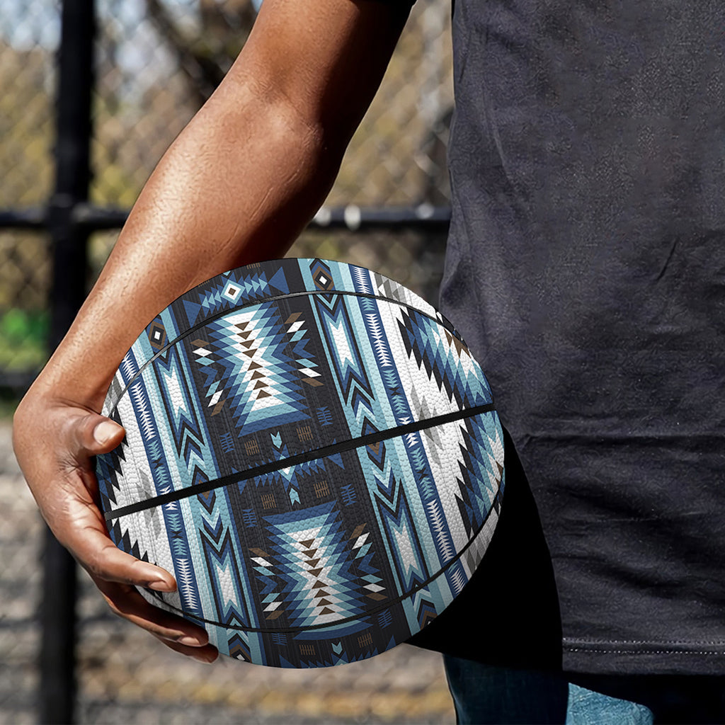 Blue Native Navajo Print Basketball